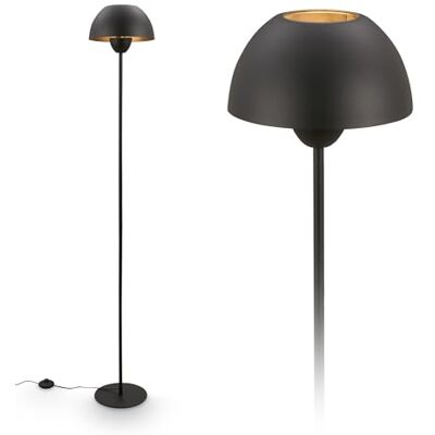 Briloner Vloerlamp met voetschakelaar, fitting E27, max. 10W, staande lamp woonkamer, vloerlamp, woonkamer, 25 x 156,5 cm, zwart Briloner Vloerlamp met voetschakelaar, fitting E27, max. 10W, staande lamp woonkamer, vloerlamp, woonkamer, 25 x 156,5 cm, zwart