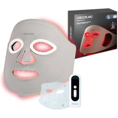 Cecotec FaceCare LÜM Ice Champagne gezichtsmasker, 112 leds, batterij 210 9 lichtkleuren, IceTech koeleffect, afstandsbediening, tijdinstelling, rood licht Cecotec FaceCare LÜM Ice Champagne gezichtsmasker, 112 leds, batterij 210 9 lichtkleuren, IceTech koeleffect, afstandsbediening, tijdinstelling, rood licht