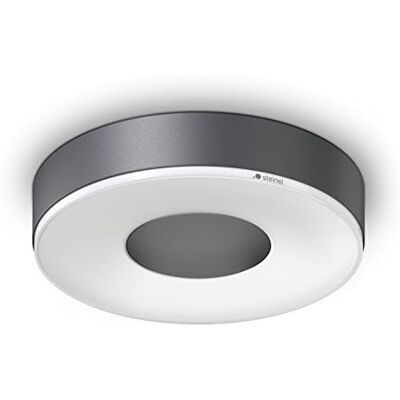 Steinel LED plafondlamp RS 200C, schokbestendige design wandlamp, led-binnenverlichting kan worden netwerk, Bluetooth app-gestuurd, 078775, antraciet Steinel LED plafondlamp RS 200C, schokbestendige design wandlamp, led-binnenverlichting kan worden netwerk, Bluetooth app-gestuurd, 078775, antraciet