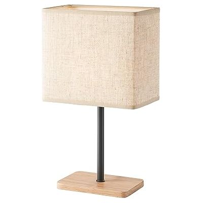 Fischer & Honsel Parma tafellamp zwart zand mat / eiken natuur stoffen kap zandkleur hoogte 30 cm diameter 10 cm met koordschakelaar 1 x E14 max. 25 W Fischer & Honsel Parma tafellamp zwart zand mat / eiken natuur stoffen kap zandkleur hoogte 30 cm diameter 10 cm met koordschakelaar 1 x E14 max. 25 W