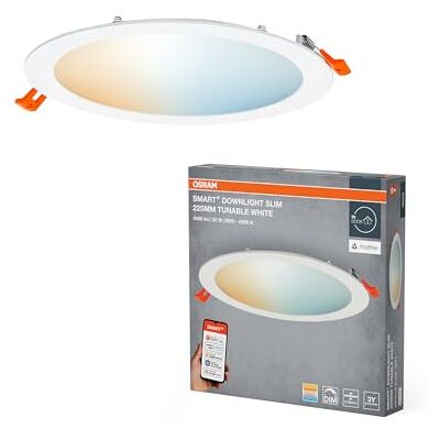 OSRAM SMART+ Matter Recess Slim Spot LED-inbouwlamp, 225 mm, TW, wit OSRAM SMART+ Matter Recess Slim Spot LED-inbouwlamp, 225 mm, TW, wit