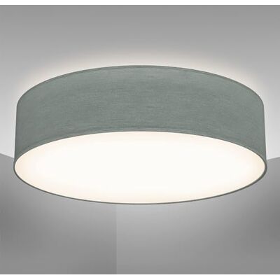 B.K.Licht Plafondlamp stof grijs, plafondverlichting modern en eenvoudig design, kantoorverlichting, woonkamer kroonluchter, slaapkamer kroonluchter, binnenverlichting, rond Ø 38 cm, 2 fittingen E27 B.K.Licht Plafondlamp stof grijs, plafondverlichting modern en eenvoudig design, kantoorverlichting, woonkamer kroonluchter, slaapkamer kroonluchter, binnenverlichting, rond Ø 38 cm, 2 fittingen E27