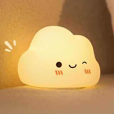 Gemmac Schattig nachtlampje voor kinderen, van zachte siliconen, voor baby's, oplaadbaar, met timer, led-nachtlampje, squishy babyverlichting voor kinderkamer Gemmac Schattig nachtlampje voor kinderen, van zachte siliconen, voor baby's, oplaadbaar, met timer, led-nachtlampje, squishy babyverlichting voor kinderkamer