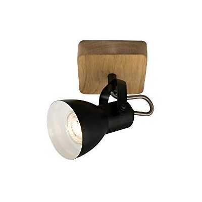 Briloner Wandlamp voor binnen, draaibaar, vintage, houten basis, wandlamp, leeslamp, leeslamp, plafondlamp, woonkamer, leeslamp, wandverlichting, 10 x 10 x 13,5 Briloner Wandlamp voor binnen, draaibaar, vintage, houten basis, wandlamp, leeslamp, leeslamp, plafondlamp, woonkamer, leeslamp, wandverlichting, 10 x 10 x 13,5