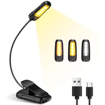 Diboniur , Klemlicht, 9 leds, 3 modi met oplaadbare USB-lamp, 360 graden, flexibele clip voor het lezen van boeken in bed, reizen, noodgevallen Diboniur , Klemlicht, 9 leds, 3 modi met oplaadbare USB-lamp, 360 graden, flexibele clip voor het lezen van boeken in bed, reizen, noodgevallen