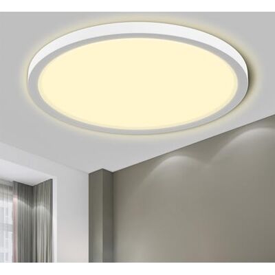 LQWELL ® Led-plafondlamp, waterdicht, IP44, voor badkamer, rond, plat, 50 W, 3000 K, 5500 lm, modern, eenvoudig en dun, voor woonkamer, badkamer, slaapkamer, keuken, balkon, kelder, 600 x 25 mm LQWELL ® Led-plafondlamp, waterdicht, IP44, voor badkamer, rond, plat, 50 W, 3000 K, 5500 lm, modern, eenvoudig en dun, voor woonkamer, badkamer, slaapkamer, keuken, balkon, kelder, 600 x 25 mm