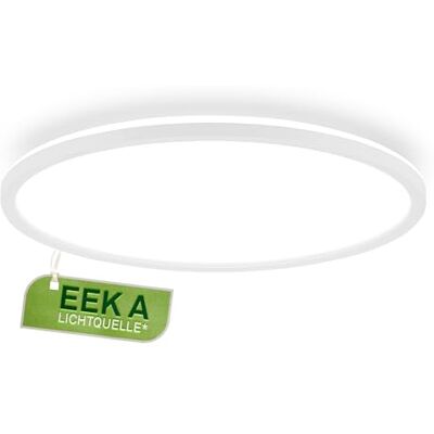 Briloner Led-plafondlamp, CEE A lichtbron, 14 W, 3000 lm, extra plat design, indirect licht, modern lichtpaneel, verlichting voor woonkamer, keuken, slaapkamer, hal, 42 x 3 cm, wit Briloner Led-plafondlamp, CEE A lichtbron, 14 W, 3000 lm, extra plat design, indirect licht, modern lichtpaneel, verlichting voor woonkamer, keuken, slaapkamer, hal, 42 x 3 cm, wit