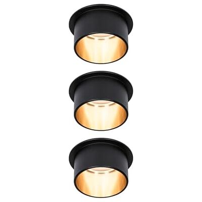 Paulmann 93379 LED inbouwlamp Gil 3-Step-Dim rond incl. 3x6Watt dimbaar zwart mat goud inbouwspot aluminium 2700K hoek Paulmann 93379 LED inbouwlamp Gil 3-Step-Dim rond incl. 3x6Watt dimbaar zwart mat goud inbouwspot aluminium 2700K hoek