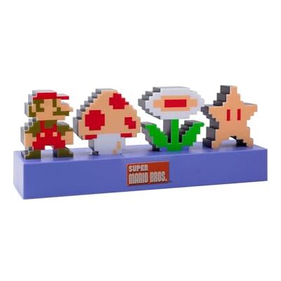 Paladone Super Mario Bros Icons Lamp Officiële Nintendo-merchandise, Responsieve Geluidsmodus, Super Mario Verhelderende Decoratieve Lamp, Slaapkamer Accessoires & Speelkamer Decor Paladone Super Mario Bros Icons Lamp Officiële Nintendo-merchandise, Responsieve Geluidsmodus, Super Mario Verhelderende Decoratieve Lamp, Slaapkamer Accessoires & Speelkamer Decor