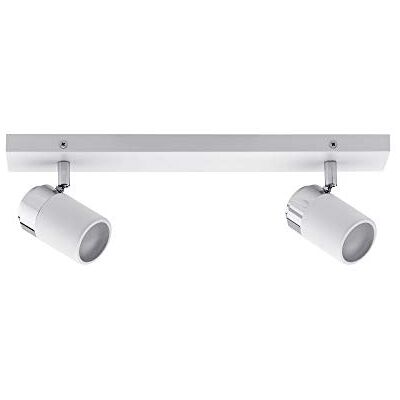Paulmann 66711 Zyli spots, IP44, max. 2 x 10 W, GU10, wit/chroom, 230 V, metaal Paulmann 66711 Zyli spots, IP44, max. 2 x 10 W, GU10, wit/chroom, 230 V, metaal