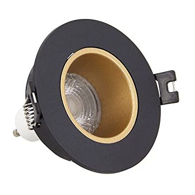 Xanlite Led-inbouwspot, inbouwspot, led-inbouwspot, plafondinbouwspot, inbouwspot en draaibaar, GU10 spot, 50 W, 2700 K, rond, draaibaar, zwart en goud, IP20, SP50RANO Xanlite Led-inbouwspot, inbouwspot, led-inbouwspot, plafondinbouwspot, inbouwspot en draaibaar, GU10 spot, 50 W, 2700 K, rond, draaibaar, zwart en goud, IP20, SP50RANO