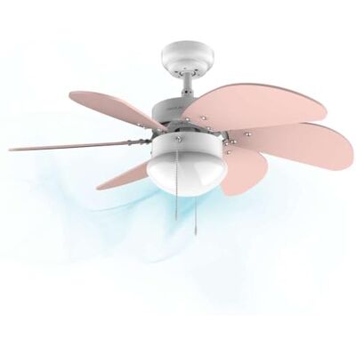 Cecotec EnergySilence 3600 Vision Nude Plafondventilator 50 W, diameter 91 x 37 cm, lamp, 3 snelheden, 6 omkeerbare rotorbladen, zomer-/winterfunctie, kettingschakelaar, wit/nude Cecotec EnergySilence 3600 Vision Nude Plafondventilator 50 W, diameter 91 x 37 cm, lamp, 3 snelheden, 6 omkeerbare rotorbladen, zomer-/winterfunctie, kettingschakelaar, wit/nude