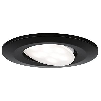 Paulmann 92461 LED inbouwspots Calla rond incl. 1x6W IP65 neutraal wit inbouwspot mat zwart zwenkbaar plast inbouwlamp 4000K Paulmann 92461 LED inbouwspots Calla rond incl. 1x6W IP65 neutraal wit inbouwspot mat zwart zwenkbaar plast inbouwlamp 4000K