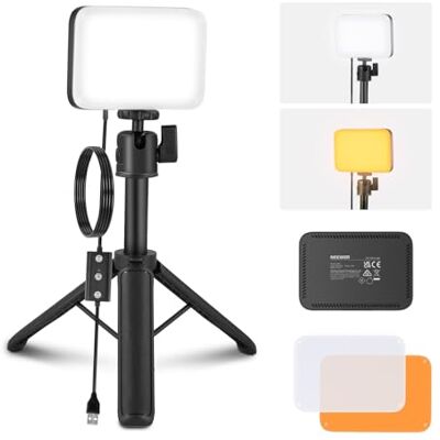 NEEWER Basics BP66 Led-bureaulamp met bureaustatief en filters voor webcam, laptop, zoom, make-up, selfie, dimbaar NEEWER Basics BP66 Led-bureaulamp met bureaustatief en filters voor webcam, laptop, zoom, make-up, selfie, dimbaar