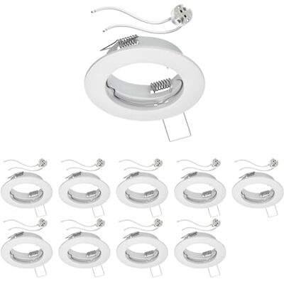 ledscom.de 10 stuks inbouwframe voor plafond FERE inbouwframe mat wit (LED/halogeen/MR16/50mm) incl. GU5.3 fitting ledscom.de 10 stuks inbouwframe voor plafond FERE inbouwframe mat wit (LED/halogeen/MR16/50mm) incl. GU5.3 fitting