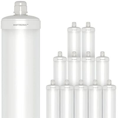 HOFTRONIC Set van 12 LED fluorescentielampen 120cm IP65 waterdicht voor buiten 36W 4230 Lumen 6500K koel wit Aansluitbaar Voor kelder, garage en magazijn Waterdichte lamp HOFTRONIC Set van 12 LED fluorescentielampen 120cm IP65 waterdicht voor buiten 36W 4230 Lumen 6500K koel wit Aansluitbaar Voor kelder, garage en magazijn Waterdichte lamp