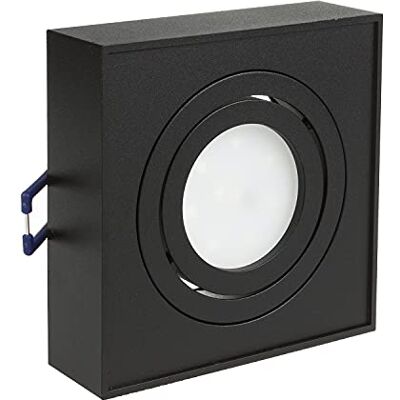 Maclean MCE464B inbouwframe GU10 inbouwspot inbouwspot plafondinbouwlamp max. 35W IP20 (vierkant, zwart) Maclean MCE464B inbouwframe GU10 inbouwspot inbouwspot plafondinbouwlamp max. 35W IP20 (vierkant, zwart)
