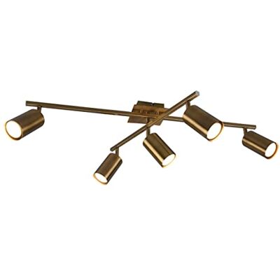 Trio , Plafondlamp, Marley 5xGU10, max.35,0 W Lichaam: Metaal, Rookmessing L:77,4cm, L:57,0cm, H:22,4cm Draaibaar, Zonder verlichting Trio , Plafondlamp, Marley 5xGU10, max.35,0 W Lichaam: Metaal, Rookmessing L:77,4cm, L:57,0cm, H:22,4cm Draaibaar, Zonder verlichting