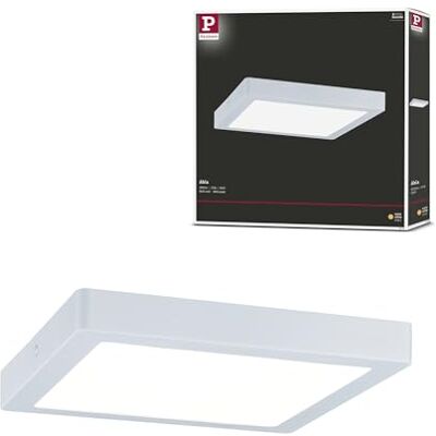 Paulmann 70900 Abia LED-paneel vierkant incl. 1x22 watt plafondverlichting matwit plafondlamp kunststof woonkamerverlichting 2700 K Paulmann 70900 Abia LED-paneel vierkant incl. 1x22 watt plafondverlichting matwit plafondlamp kunststof woonkamerverlichting 2700 K
