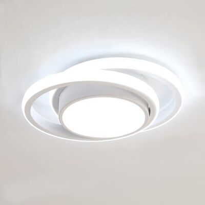 Comely Led-plafondlamp, 32 W, 2500 lm, koudwit, 6000 K, moderne plafondlamp voor slaapkamer, badkamer, keuken, hal Comely Led-plafondlamp, 32 W, 2500 lm, koudwit, 6000 K, moderne plafondlamp voor slaapkamer, badkamer, keuken, hal