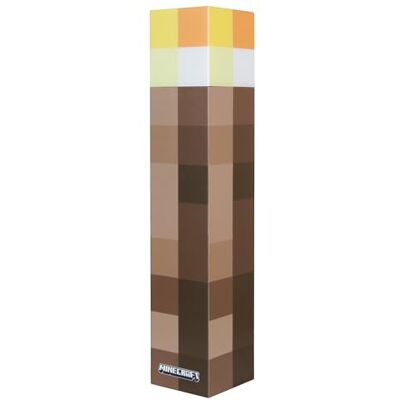 Phoenix group AG Minecraft Led-zaklamp, 27,9 cm, Brownstone Pixels, replica zaklamp, 4 verlichtingsopties, tafelmontage, USB-opladen, gaming-thema nachtlampje Phoenix group AG Minecraft Led-zaklamp, 27,9 cm, Brownstone Pixels, replica zaklamp, 4 verlichtingsopties, tafelmontage, USB-opladen, gaming-thema nachtlampje