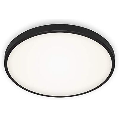 Briloner Leuchten 3455-215 Led-plafondlamp, 24 W, 2200 lm, 4000 K, diameter 38,5 cm, zwart/wit Briloner Leuchten 3455-215 Led-plafondlamp, 24 W, 2200 lm, 4000 K, diameter 38,5 cm, zwart/wit
