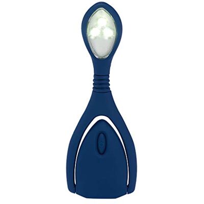 moses . libri_x Leeslamp Lumi® Plus Nachtblauw, klemlamp met traploze dimmer om te lezen in het donker, LED leeslamp in nachtblauw moses . libri_x Leeslamp Lumi® Plus Nachtblauw, klemlamp met traploze dimmer om te lezen in het donker, LED leeslamp in nachtblauw