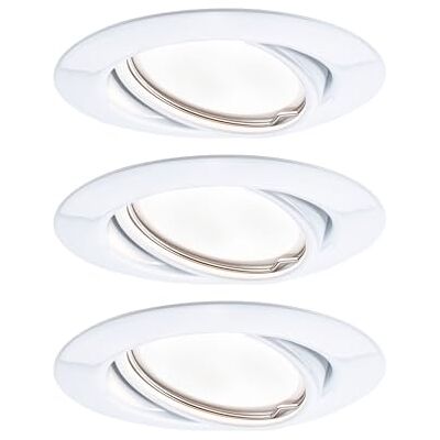 Paulmann 93427 LED inbouwspot ronde basis incl. 3x5W dimbaar inbouwspot wit metalen inbouwlamp 3000K Paulmann 93427 LED inbouwspot ronde basis incl. 3x5W dimbaar inbouwspot wit metalen inbouwlamp 3000K