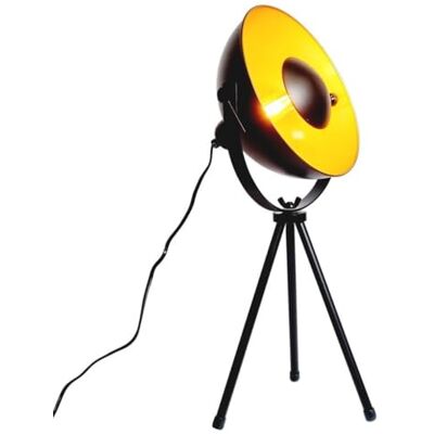 B·LED BARCELONA LED BarcelonaLED Vintage tafellamp met statief zwart en Scandinavisch goud retro industrieel met schakelaar E14 led-fitting voor woonkamer, nachtkastje B·LED BARCELONA LED BarcelonaLED Vintage tafellamp met statief zwart en Scandinavisch goud retro industrieel met schakelaar E14 led-fitting voor woonkamer, nachtkastje