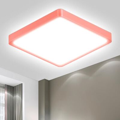 LQWELL ® Led-plafondlamp, badkamerlamp, waterdicht, IP44, vierkant, plat, 18 W, 6000 K, 1600 lm, dun, voor woonkamer, badkamer, slaapkamer, keuken, hal, hal, kantoor, 220 x 24 mm LQWELL ® Led-plafondlamp, badkamerlamp, waterdicht, IP44, vierkant, plat, 18 W, 6000 K, 1600 lm, dun, voor woonkamer, badkamer, slaapkamer, keuken, hal, hal, kantoor, 220 x 24 mm