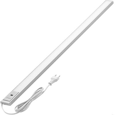 Oktaplex lighting Oktaplex Riva Onderbouwlamp, led, 90 cm, verstelbaar, warmwit, 730 lm, plat, keukenverlichting met sensor, lage kast, 10 W, zilver Oktaplex lighting Oktaplex Riva Onderbouwlamp, led, 90 cm, verstelbaar, warmwit, 730 lm, plat, keukenverlichting met sensor, lage kast, 10 W, zilver