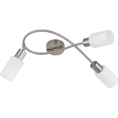 RL LIVE YOUR LIGHT Reality Leuchten Plafondlamp Mars R80013907 metaal nikkel mat glas wit mat 3 x E14 RL LIVE YOUR LIGHT Reality Leuchten Plafondlamp Mars R80013907 metaal nikkel mat glas wit mat 3 x E14