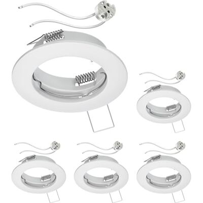 ledscom.de 5 stuks inbouwframe voor plafond FERE inbouwframe mat wit (LED/halogeen/MR16/50mm) incl. GU5.3 fitting ledscom.de 5 stuks inbouwframe voor plafond FERE inbouwframe mat wit (LED/halogeen/MR16/50mm) incl. GU5.3 fitting
