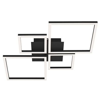 Briloner Leuchten 3128-015 dimbare led-plafondlamp, 40 W, 4000 lm, 3000 K, 750 x 470 x 73 mm, zwart Briloner Leuchten 3128-015 dimbare led-plafondlamp, 40 W, 4000 lm, 3000 K, 750 x 470 x 73 mm, zwart