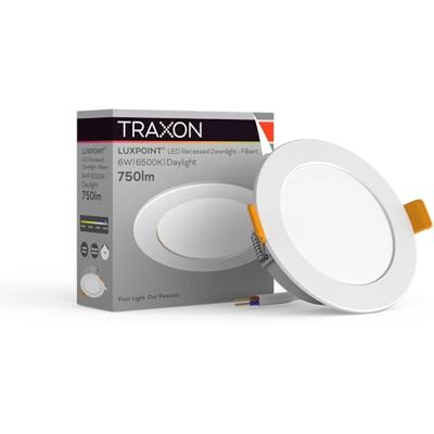 TRAXON LUXPOINT Led-downlight, 6 W, rond, 6 W, wit licht, 6500 K, 750 lm, PS inbouwplafond, Ø 75-80 mm, IP20, voor binnen (koud licht 6500 K, 6 W) TRAXON LUXPOINT Led-downlight, 6 W, rond, 6 W, wit licht, 6500 K, 750 lm, PS inbouwplafond, Ø 75-80 mm, IP20, voor binnen (koud licht 6500 K, 6 W)