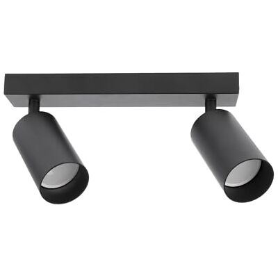EDO Plafondspots, draaibaar, zwart, MALGA 2, plafondlamp met GU10-fitting, moderne plafondverlichting, plafondlamp 230 V, spot bar zonder lampen voor woonkamer slaapkamer EDO Plafondspots, draaibaar, zwart, MALGA 2, plafondlamp met GU10-fitting, moderne plafondverlichting, plafondlamp 230 V, spot bar zonder lampen voor woonkamer slaapkamer