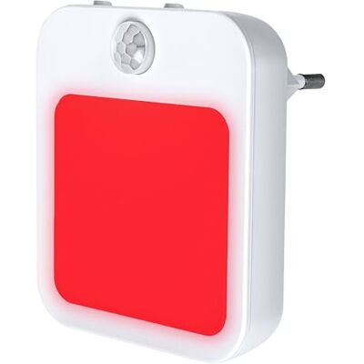 Toys4Boys Rood led-nachtlampje met bewegingsmelder nachtlampje voor kinderen en volwassenen om aan te sluiten rood licht voor slaap instelbare intensiteit led-bedlampje 230 V voor slaapkamer Toys4Boys Rood led-nachtlampje met bewegingsmelder nachtlampje voor kinderen en volwassenen om aan te sluiten rood licht voor slaap instelbare intensiteit led-bedlampje 230 V voor slaapkamer
