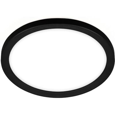 Briloner Leuchten 7150-415 led-paneel, plafondlamp, plafondlamp met achtergrondverlichtingseffect, 12 W, 1400 lm, 4000 K, wit/zwart, rond, 19 cm Briloner Leuchten 7150-415 led-paneel, plafondlamp, plafondlamp met achtergrondverlichtingseffect, 12 W, 1400 lm, 4000 K, wit/zwart, rond, 19 cm