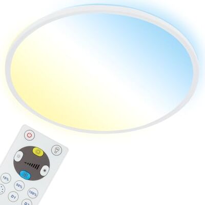 Briloner LED verlichting plafondlamp dimbaar met afstandsbediening 22W 3000 lumen wit 420x29mm (DxH) Briloner LED verlichting plafondlamp dimbaar met afstandsbediening 22W 3000 lumen wit 420x29mm (DxH)