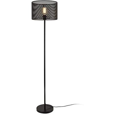 lux.pro Vloerlamp, staande lamp, metaal, fitting, 1 x E27, binnenverlichting, 153 cm, zwart lux.pro Vloerlamp, staande lamp, metaal, fitting, 1 x E27, binnenverlichting, 153 cm, zwart