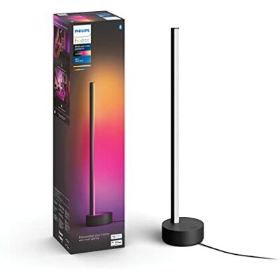 Philips Lighting, Hue White and Color AmbianHardlines, Staande lamp Gradient, zwart Philips Lighting, Hue White and Color AmbianHardlines, Staande lamp Gradient, zwart