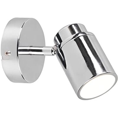 Trio Leuchten Bad Spot Angelo 880400106 chroom metalen lamp 1 x GU10 niet inbegrepen Trio Leuchten Bad Spot Angelo 880400106 chroom metalen lamp 1 x GU10 niet inbegrepen