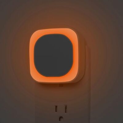 YUNLEX Set van 2 nachtlampjes met schemeringssensor, indirect licht, instelbare helderheid, voor kinderkamer, hal, trap, slaapkamer, keuken, badkamer (amber) YUNLEX Set van 2 nachtlampjes met schemeringssensor, indirect licht, instelbare helderheid, voor kinderkamer, hal, trap, slaapkamer, keuken, badkamer (amber)