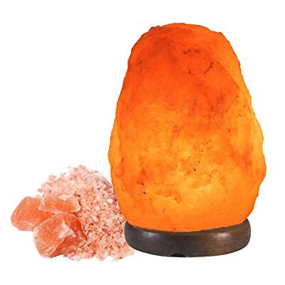 BEPER P201UTP100 Natuurlijke Himalaya Zoutlamp Uniek Handgemaakt met Roze Houten Basis BEPER P201UTP100 Natuurlijke Himalaya Zoutlamp Uniek Handgemaakt met Roze Houten Basis