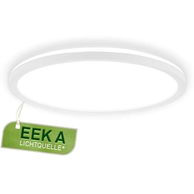 Briloner Led-plafondlamp, CEE A lichtbron, 11 W, 2400 lm, extra plat design, indirect licht, modern lichtpaneel, verlichting voor woonkamer, keuken, slaapkamer, hal, 29 x 3 cm, wit Briloner Led-plafondlamp, CEE A lichtbron, 11 W, 2400 lm, extra plat design, indirect licht, modern lichtpaneel, verlichting voor woonkamer, keuken, slaapkamer, hal, 29 x 3 cm, wit
