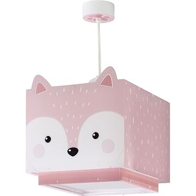 Dalber Little Fox plafondlamp in de vorm van een vos, roze Dalber Little Fox plafondlamp in de vorm van een vos, roze