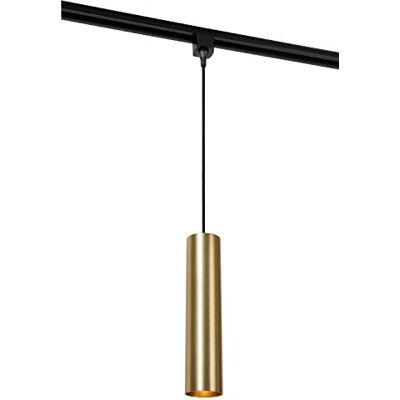 LUCIDE TRACK FLORIS Hanglamp, eenfasig railsysteem/railverlichting, 1 x GU10, mat goud/messing (verlenging) LUCIDE TRACK FLORIS Hanglamp, eenfasig railsysteem/railverlichting, 1 x GU10, mat goud/messing (verlenging)