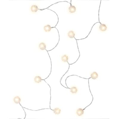 goobay 60273 Lichtsnoer met 20 leds, led-sneeuwballen, met timerfunctie, warmwit (3000 K), werkt op batterijen voor binnen goobay 60273 Lichtsnoer met 20 leds, led-sneeuwballen, met timerfunctie, warmwit (3000 K), werkt op batterijen voor binnen