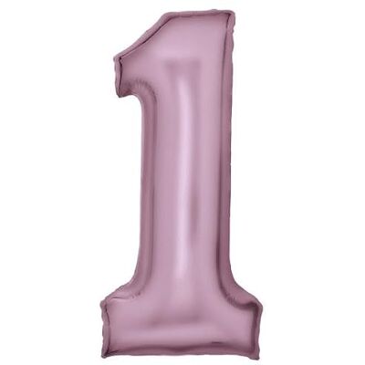 amscan Groot cijfer 1 Silk kroonluchter pastelroze opblaasbare ballon N34 verpakt 86 cm amscan Groot cijfer 1 Silk kroonluchter pastelroze opblaasbare ballon N34 verpakt 86 cm