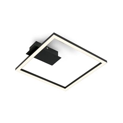 Briloner 3780015 plafondlamp, metaal, 14 W, zwart Briloner 3780015 plafondlamp, metaal, 14 W, zwart